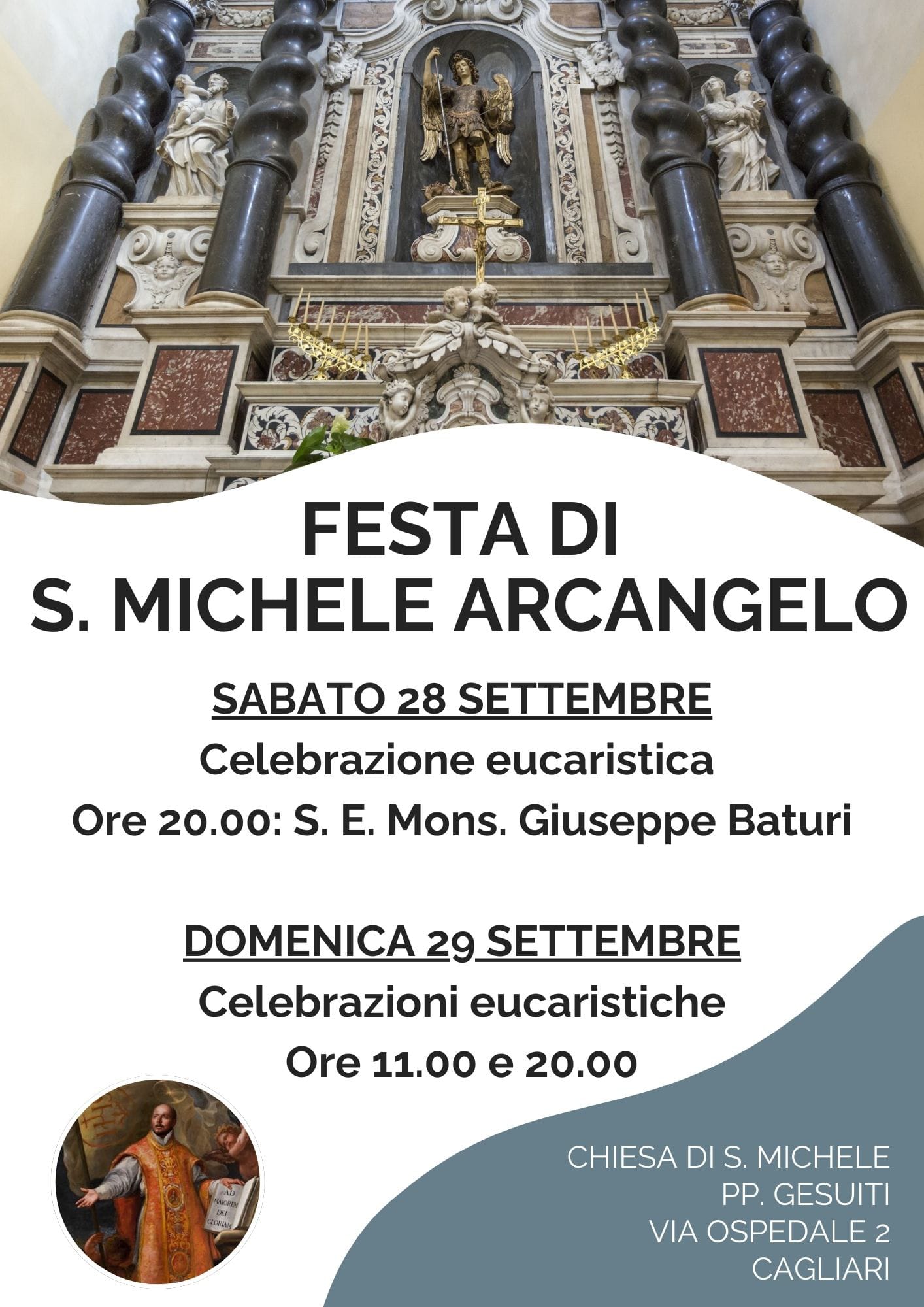 Locandina della festa di San Michele 2024