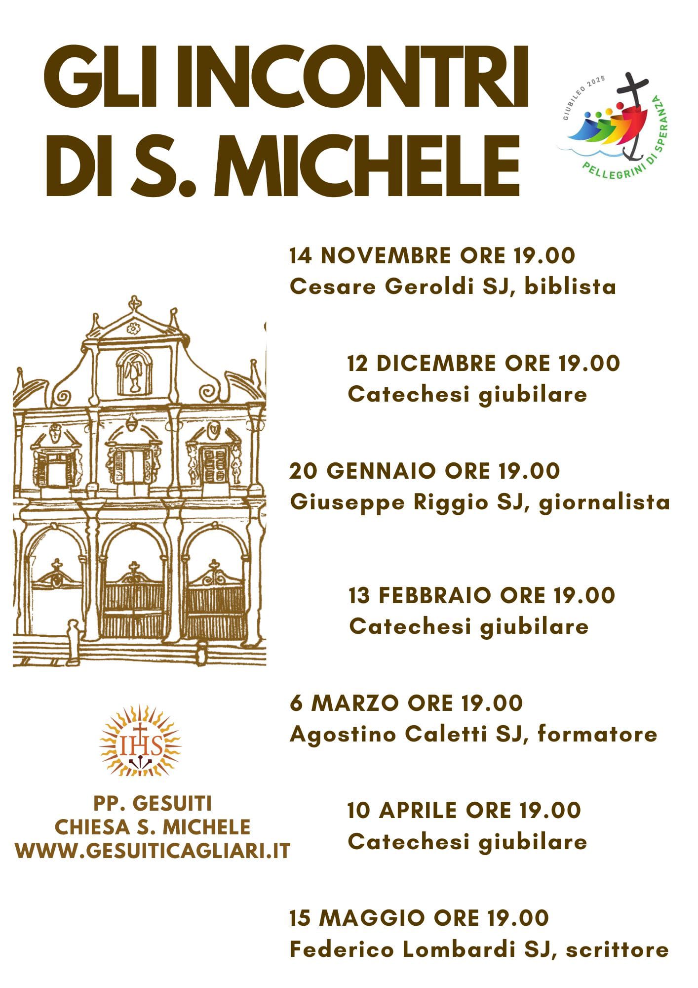 Locandina degli incontri di San Michele